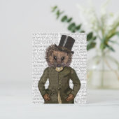 Hedgel Rider Portrait Briefkaart (Staand voorkant)