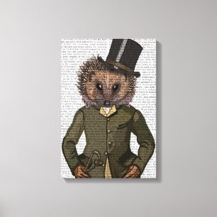 Hedgel Rider Portrait Canvas Afdruk