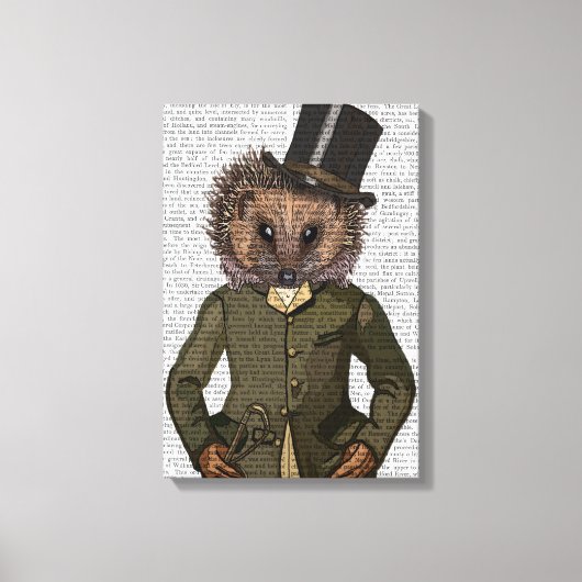 Hedgel Rider Portrait Canvas Afdruk (Voorkant)
