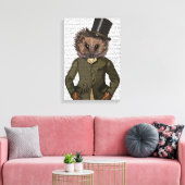 Hedgel Rider Portrait Canvas Afdruk (Insitu (Woonkamer))