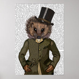 Hedgel Rider Portrait Poster