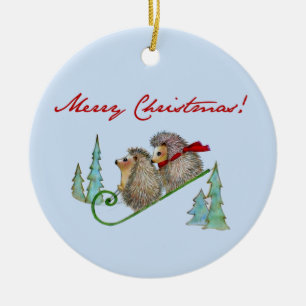 Hedgel Sled Holiday Ornament