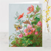 Hedgerow Garden Big Wenskaart Kaart (Gele Bloem)