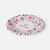 Hedgerow Wild Flowers Waterverf Wedding Papieren Bordje (Gekanteld)