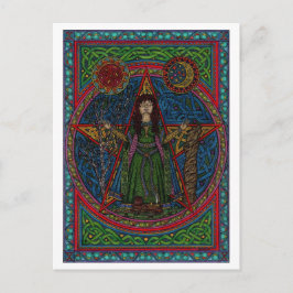 hedgewitch pentagram 001 spreuken briefkaart