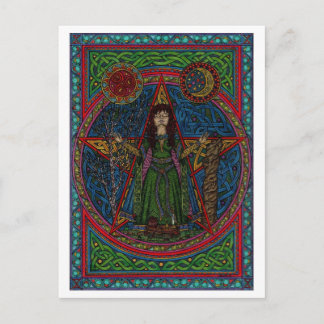 hedgewitch pentagram 001 spreuken briefkaart