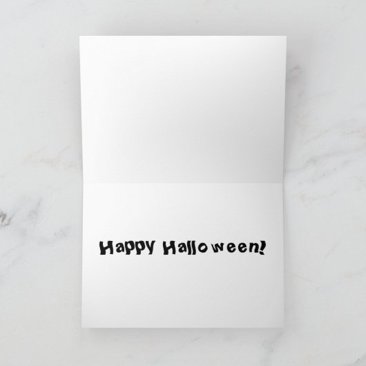 Hedgie Halloween kaart (Binnen)