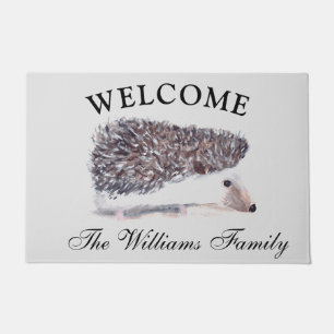 Hedgie Waterverf Hedgehog Dieren Pet Cute Deurmat