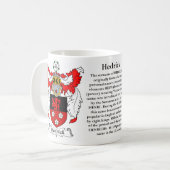 Hedrick, de Oorsprong, de Betekenis en de Crest Koffiemok (Voorkant links)