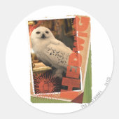 Hedwig 1 ronde sticker (Voorkant)