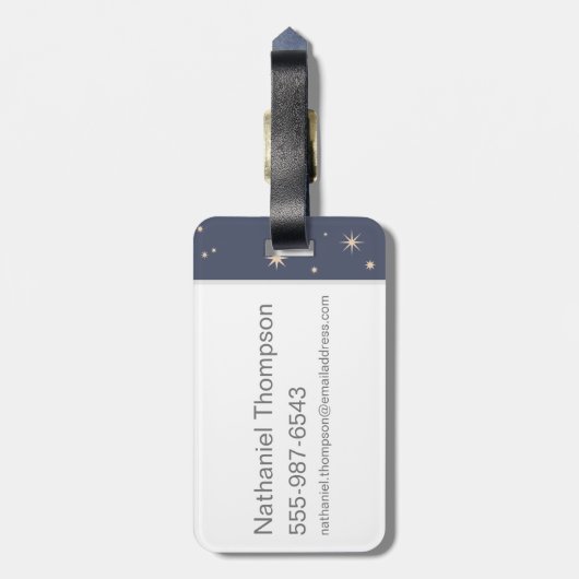 Hedwig Cartoon Character Art Bagagelabel (Achterkant verticaal)