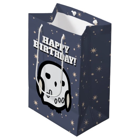 Hedwig Cartoon Character Art Medium Cadeauzakje (Voorkant Gekanteld)