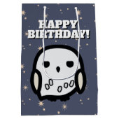 Hedwig Cartoon Character Art Medium Cadeauzakje (Achterkant)