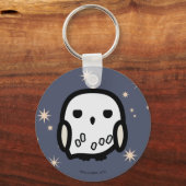 Hedwig Cartoon Character Art Sleutelhanger (Voorkant)