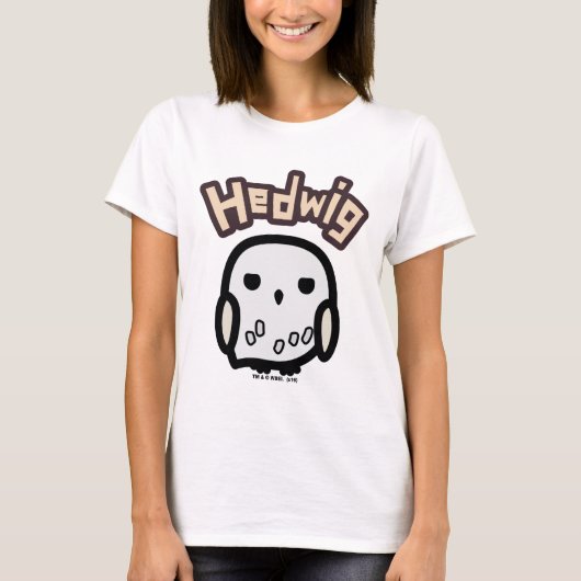 Hedwig Cartoon Character Art T-shirt (Voorkant)