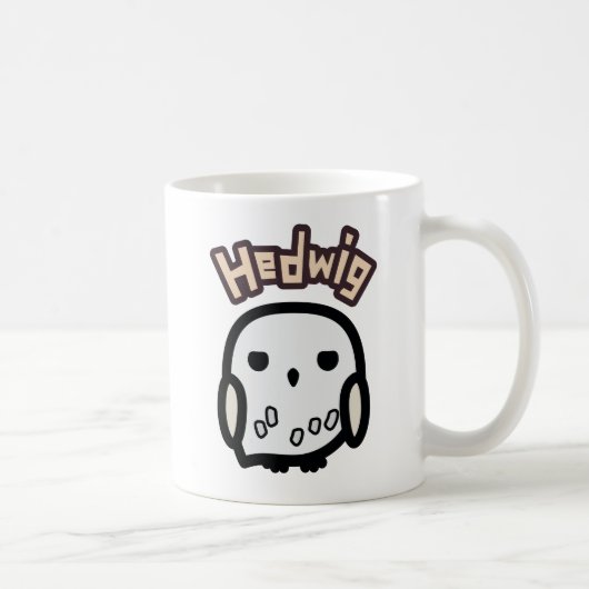 Hedwig Cartoon Karakter Kunst Koffiemok (Rechts)
