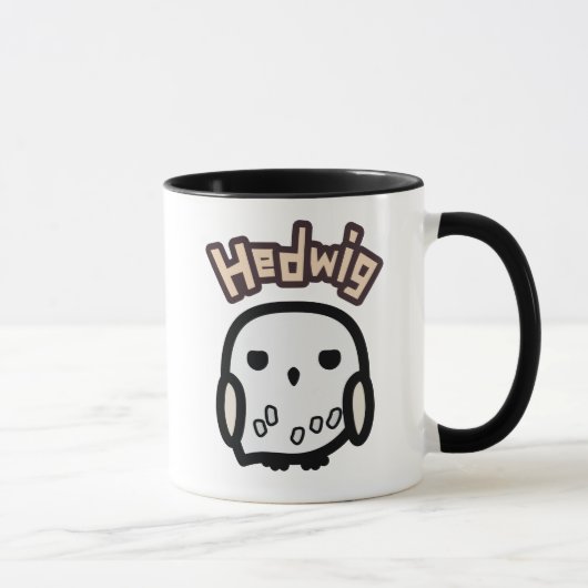 Hedwig Cartoon Karakter Kunst Mok (Rechts)