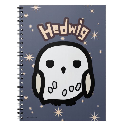 Hedwig Cartoon Karakter Kunst Notitieboek (Voorkant)