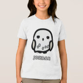 Hedwig Cartoon Karakter Kunst Tri-Blend Shirt (Voorkant)