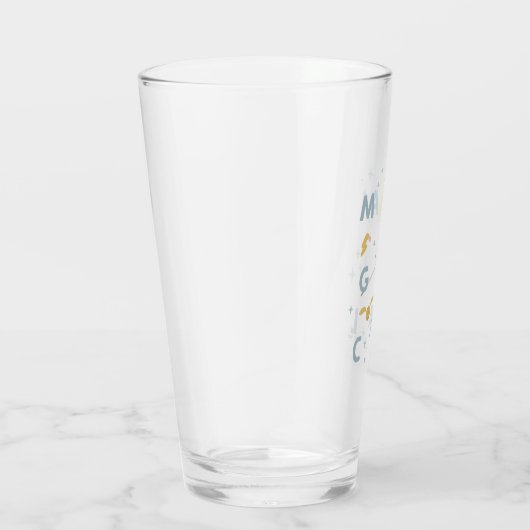 Hedwig "magische" typografie grafisch glas (Rechts)