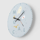 Hedwig "magische" typografie grafisch grote klok (Hoek)