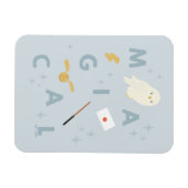 Hedwig "magische" typografie grafisch magneet (Horizontaal)