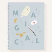 Hedwig "magische" typografie grafisch notitieboek (Voorkant)