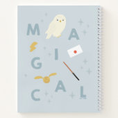 Hedwig "magische" typografie grafisch notitieboek (Achterkant)