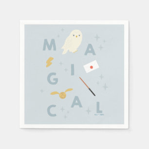 Hedwig "magische" typografie grafisch servet