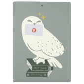 Hedwig Met Brief Fantasievolle Tekening Klembord (Achterkant)