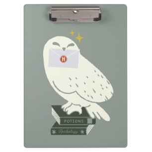 Hedwig Met Brief Fantasievolle Tekening Klembord