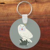 Hedwig Met Brief Fantasievolle Tekening Sleutelhanger (Voorkant)