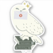 Hedwig Met Brief Fantasievolle Tekening Sticker (Voorkant)