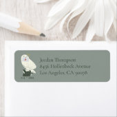Hedwig Met Brief Whimsical Tekening Etiket (Insitu)