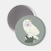 Hedwig Met Brief Whimsical Tekening Magneet (Voorkant / Achterkant)