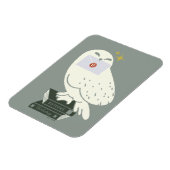 Hedwig Met Brief Whimsical Tekening Magneet (Linkerzijde)