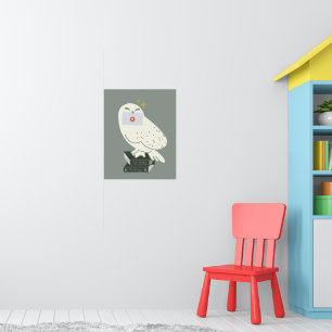 Hedwig Met Brief Whimsical Tekening Poster