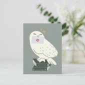 Hedwig Met Brief Whimsicale Tekening Briefkaart (Staand voorkant)