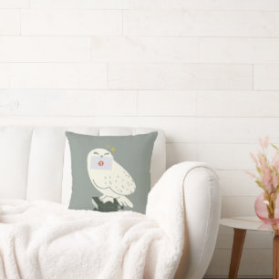 Hedwig Met Brief Whimsicale Tekening Kussen