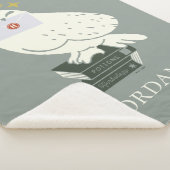 Hedwig Met Brief Whimsicale Tekening Sherpa Deken (3/4)