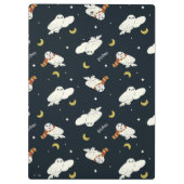 Hedwig Nighttime Moonlight Pattern Klembord (Achterkant)