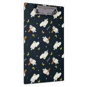 Hedwig Nighttime Moonlight Pattern Klembord (Rechts)