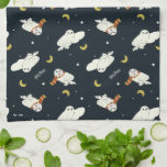 Hedwig Nighttime Moonlight Pattern Theedoek<br><div class="desc">Add a touch of whimsical wizarding charm with this adorable Hedwig the snowy owl pattern design. Featuring repeating illustrations of Hedwig soaring beneath crescent moons and twinkling stars, this playful all-over print captures the magic of nighttime deliveries from the Owl Post. Some Hedwigs are bundled up in cozy Gryffindor house-colored...</div>