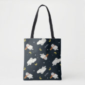 Hedwig Nighttime Moonlight Pattern Tote Bag (Voorkant)