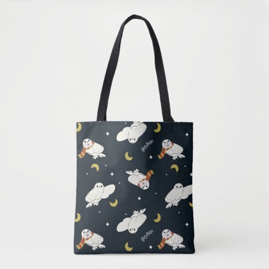 Hedwig Nighttime Moonlight Pattern Tote Bag (Voorkant)