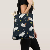 Hedwig Nighttime Moonlight Pattern Tote Bag (Dichtbij)