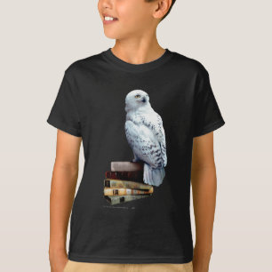 Hedwig on books t-shirt