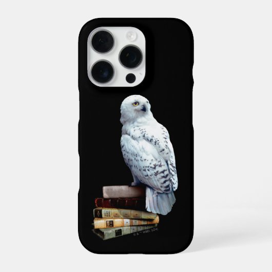 Hedwig op boeken iPhone hoesje (Achterkant)