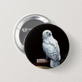 Hedwig op boeken ronde button 5,7 cm (Voorkant /achterkant)