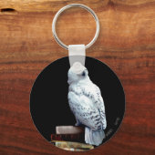 Hedwig op boeken sleutelhanger (Voorkant)